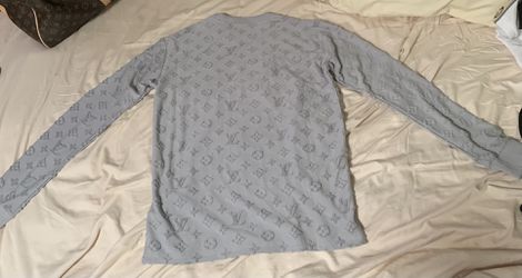 Men Louis Vuitton Fur Long Sleeve Shirt Size Small for Sale in North
