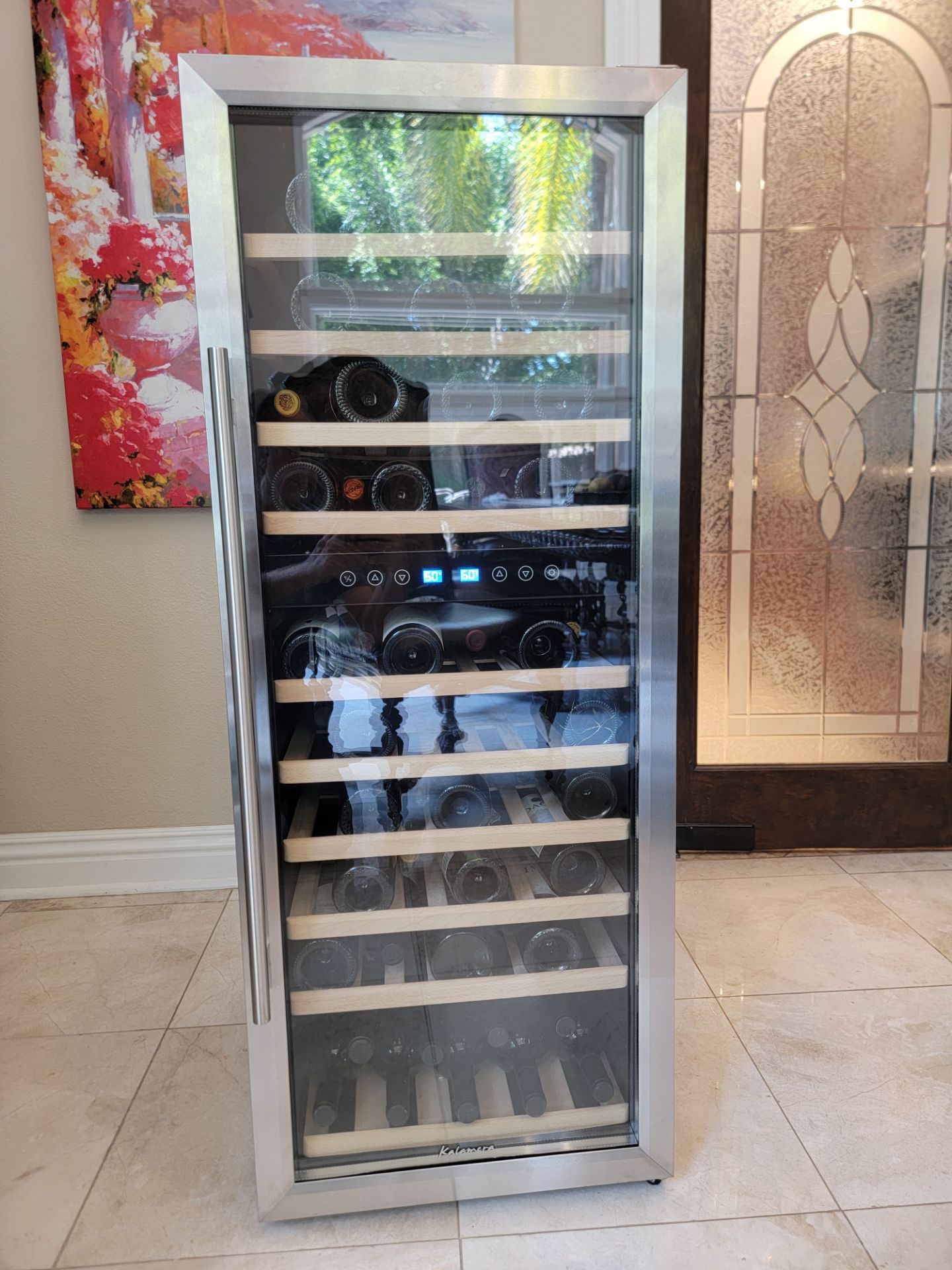 Kalamera
73 Bottle Compressor Wine Cooler Dual Zone with Touch Control - Frost Free - Free standing