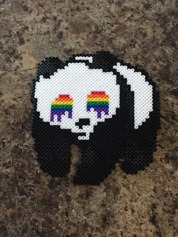 EDC perler "Trippy Panda"