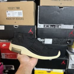 Nike Air Fear Of God Moccasin Black size 9 USED But Clean 