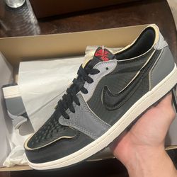 Jordan 1 Low Black Smoke Grey 