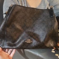 Coach Shoulder Bag ( Dark Brown)