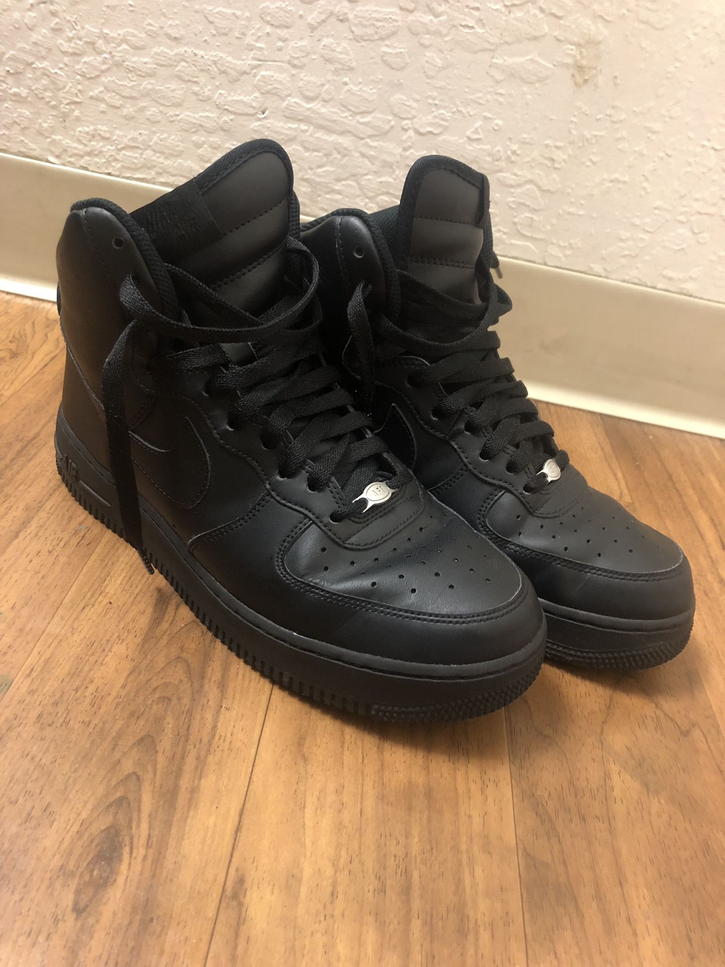 Air Force Black High Tops size 9