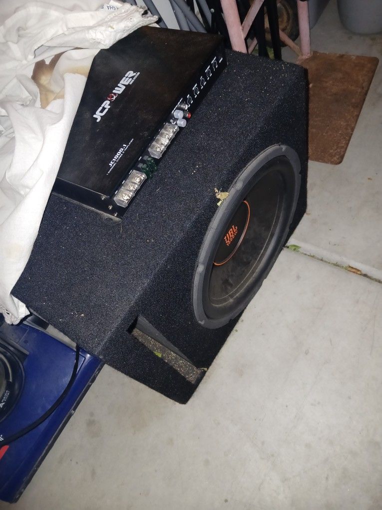 JBL SPEAKER 1000W AND AMP JCPOWER