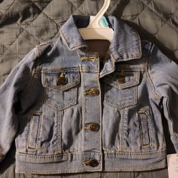 NEW Carter's Distressed Denim Jacket 6months 