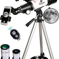 Gskyer Telescope, 70mm Aperture 400mm AZ Mount Astronomical Refracting Telescope for Kids Beginners - Travel Telescope with Carry Bag, Phone Adapter a
