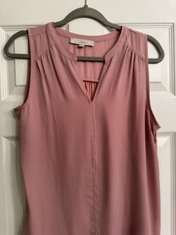 LOFT Women's Pink Sleeveless Top size small