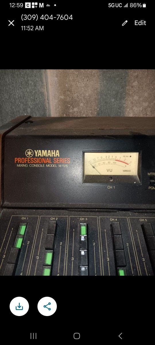 Yamaha Mixing Console m1516