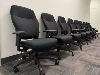High-Back Office Chair with Armrests by Teknion