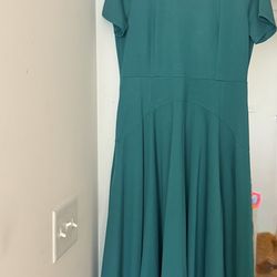 Green dress with high low hem size XL