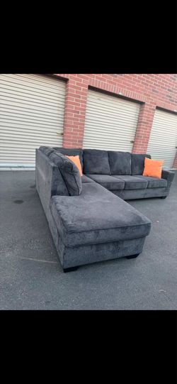 really nice gray sectional couch