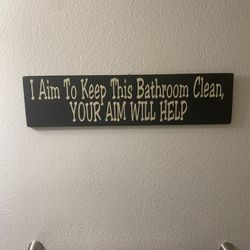 Wood Bathroom Wall Decor 