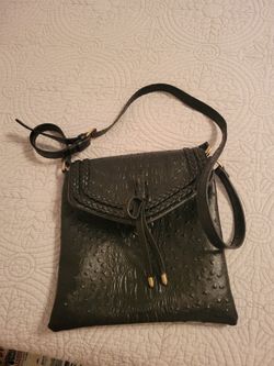 Black LEATHER Satchel Bag