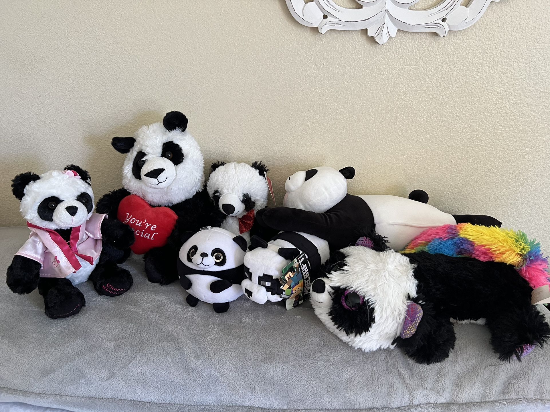 Panda Plushies