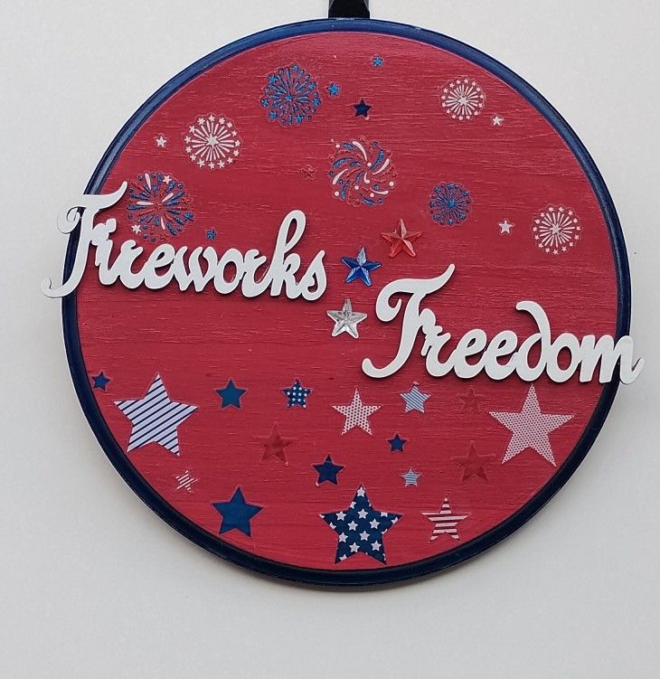 4th Of July Front Door Hanger