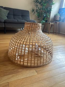 IKEA GOTTORP Bamboo Pendant Light + 3-Light Socket Adapter