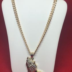 Gold Plated Chain Charm