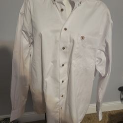 Men's Ariat White DRESS shirt...size XXL/TGG