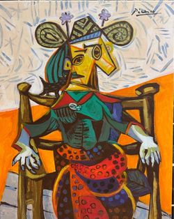 Signed hand painted picasso Matisse Van gogh hand painted art