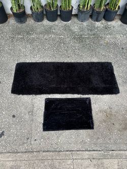 Shag rug set (2)