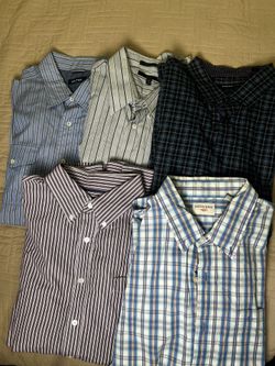 5 Men Button Up Longsleeves