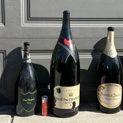 Large Decorative Champagne Bottles