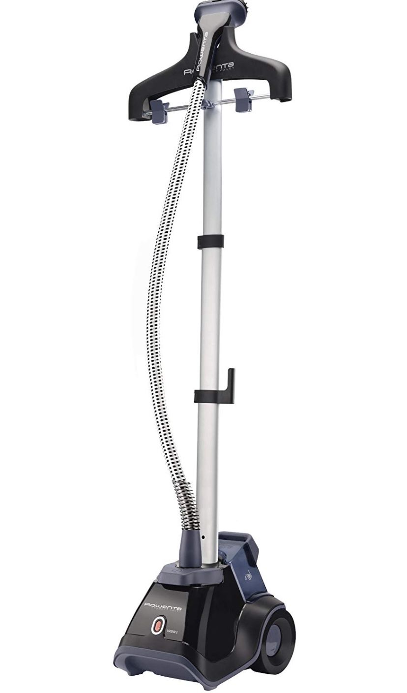Rowenta IS6200 Compact Valet Full Size Garment and Fabric Steamer with Foot Operated On-Off Switch, 1500-Watt, Blue