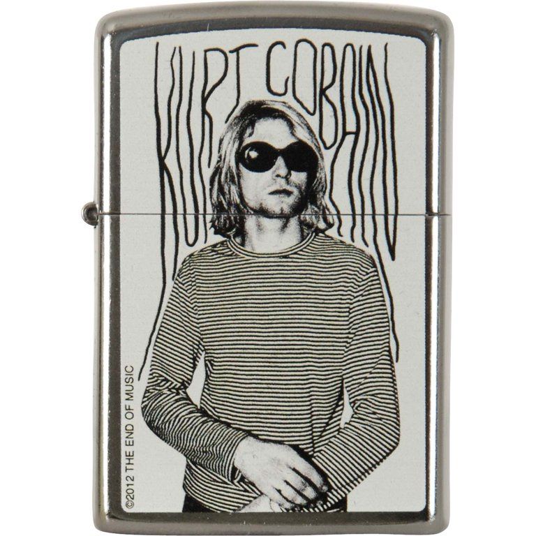 NEW Kurt Cobain Zippo Lighter (Includes new Flints and Wick)