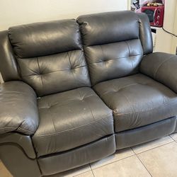 Leather Recliner 2 Seats 