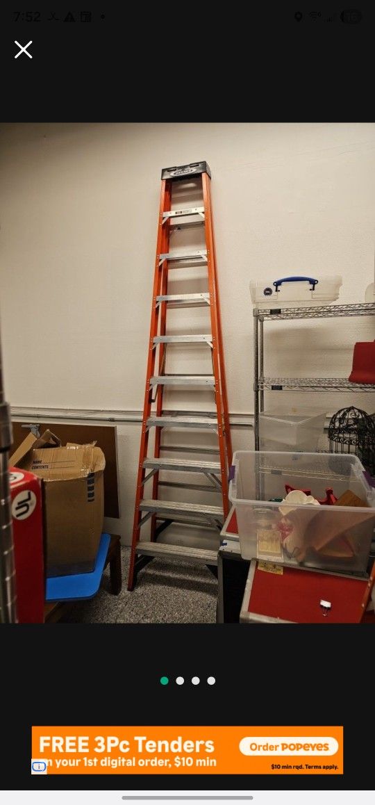 10 Foot Werner Fiberglass Ladder