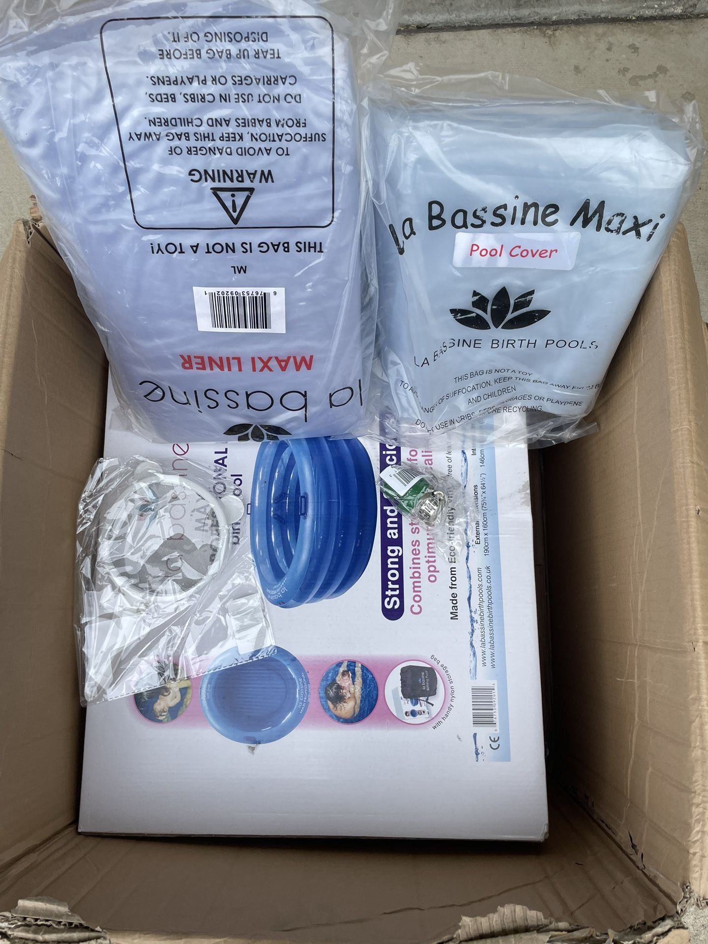 La Bassine Maxi Professional Birth Pool + Liner Cover & Accessories Bundle New