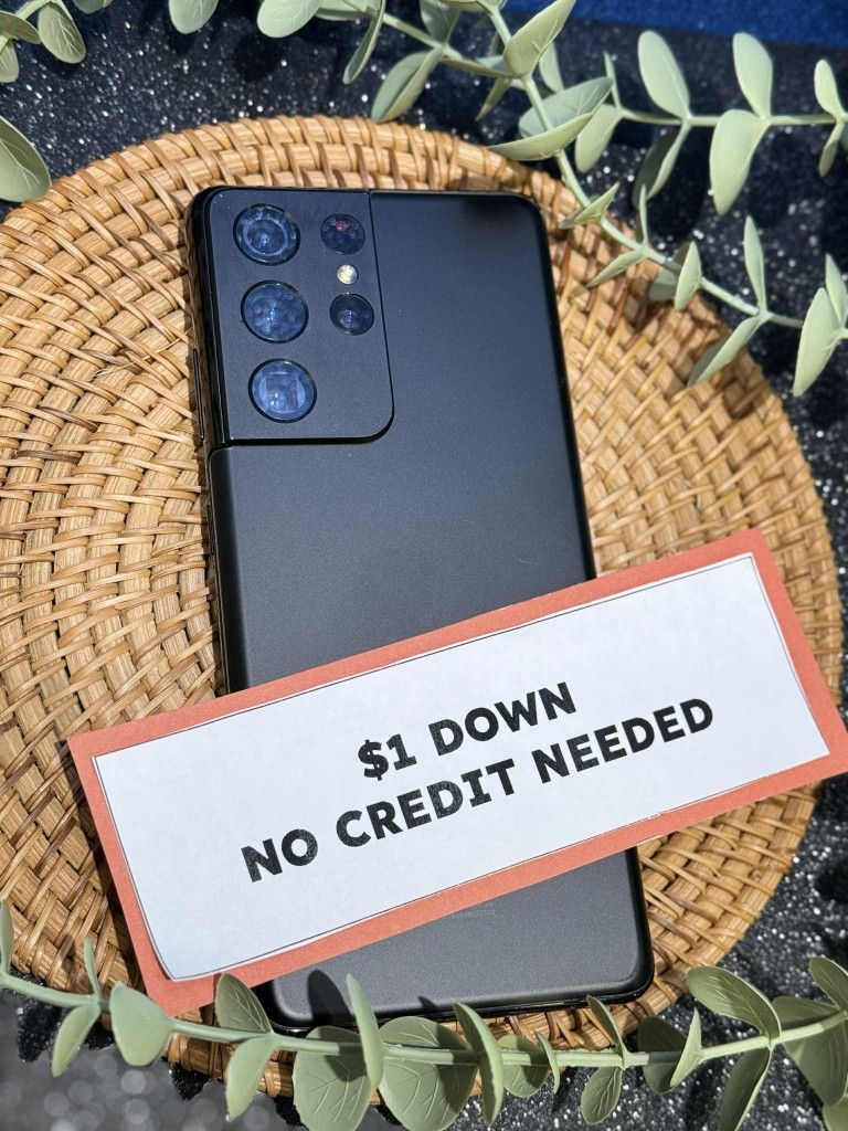 Samsung Galaxy S21 Ultra 5G - Pay $1 DOWN AVAILABLE - NO CREDIT NEEDED