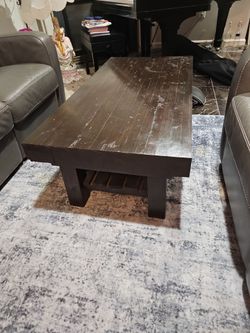 Custom made sofa table