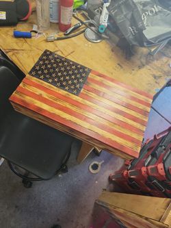 Wooden Flag Cabinet