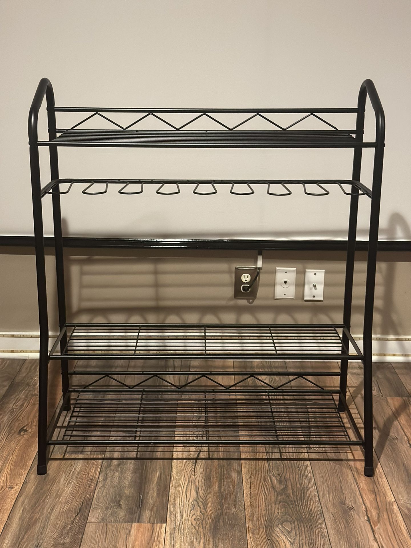 Metal Shoe Rack w/ Boot Space