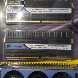 Corsair Dominator 4GB DDR2-1066 (2×2GB) w/ Airflow Fan – Retro PC