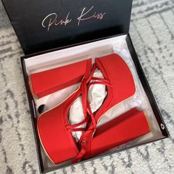 Hot Goin’ All Night Platform red Heels