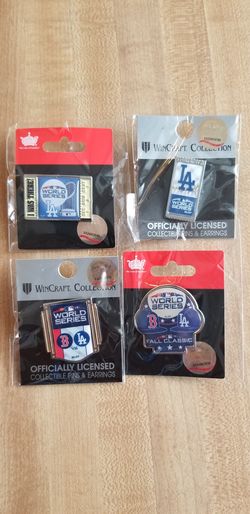 Dodgers red sox world series pins