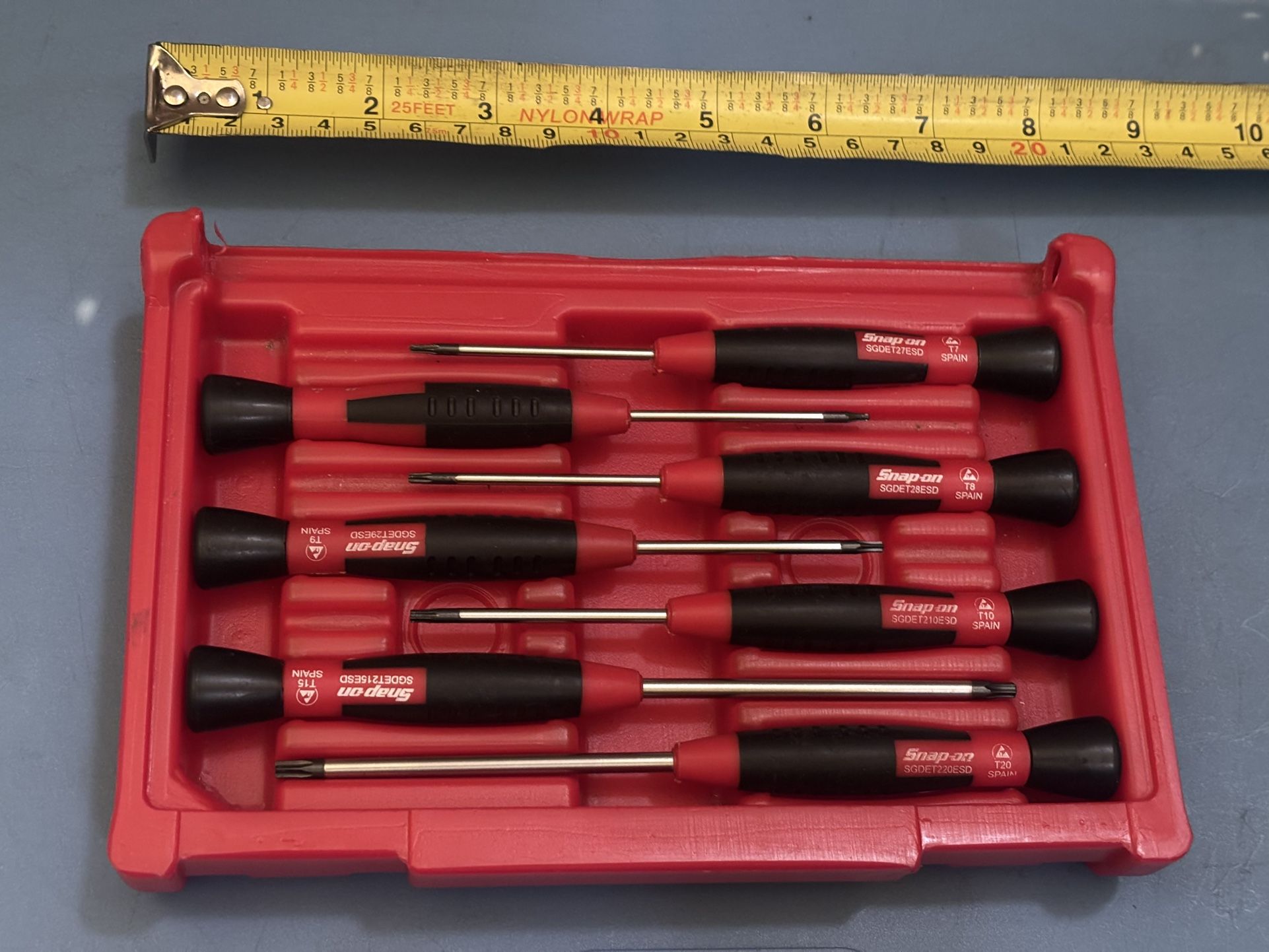 Snap-on Tools 7 pc Electronic Miniature TORX® Screwdriver Set