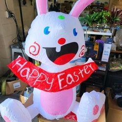 4.5 Ft Easter Bunny With Pump