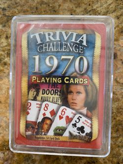 Trivia challenge 1970 playing cards