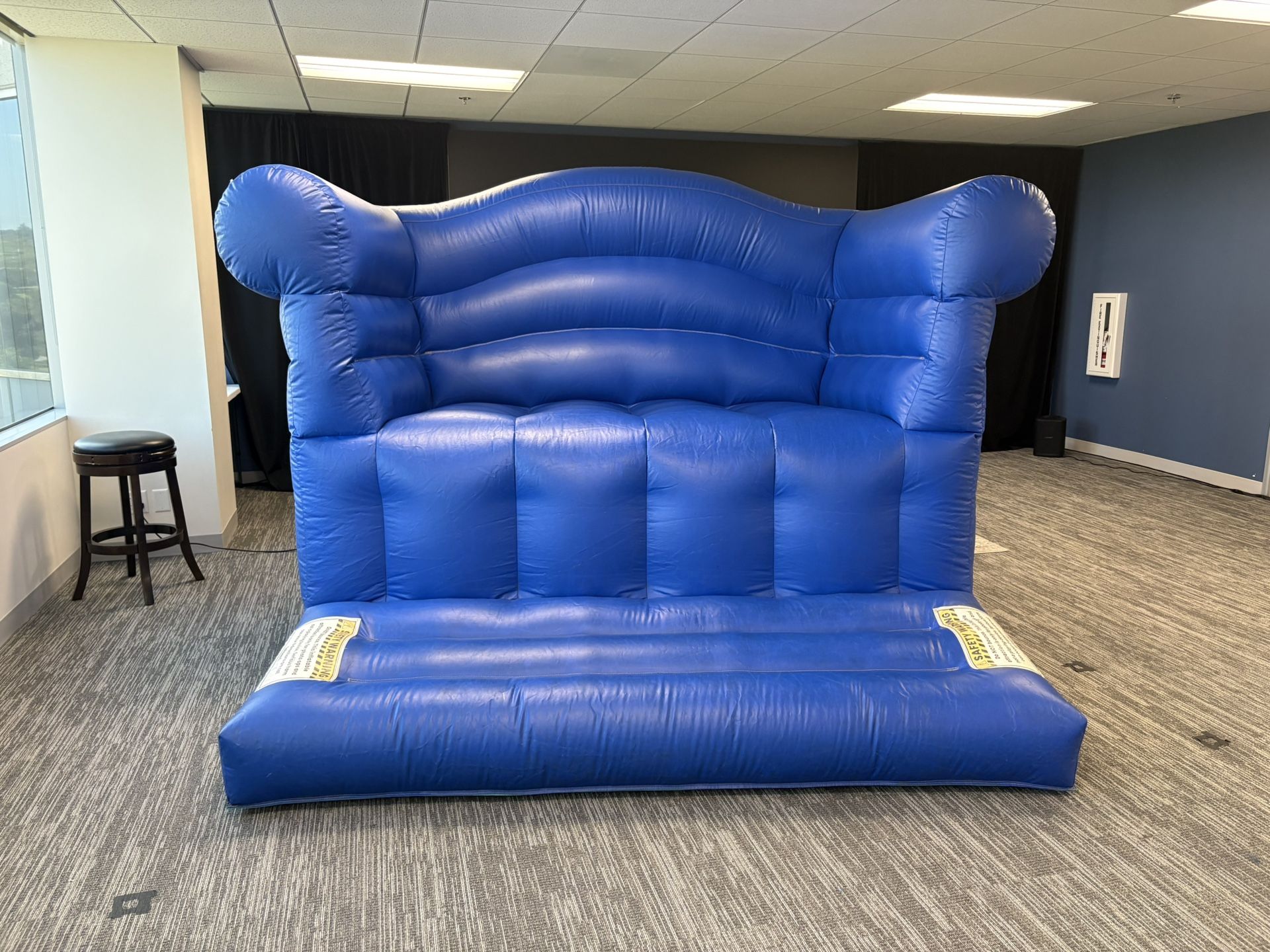 Inflatable Blue Couch