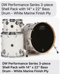 DW Drums  With Kit Of Zildjian Cymbals 