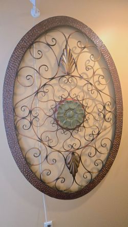 Large metal wall decor