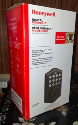 Honeywall deadbolt with digital pad