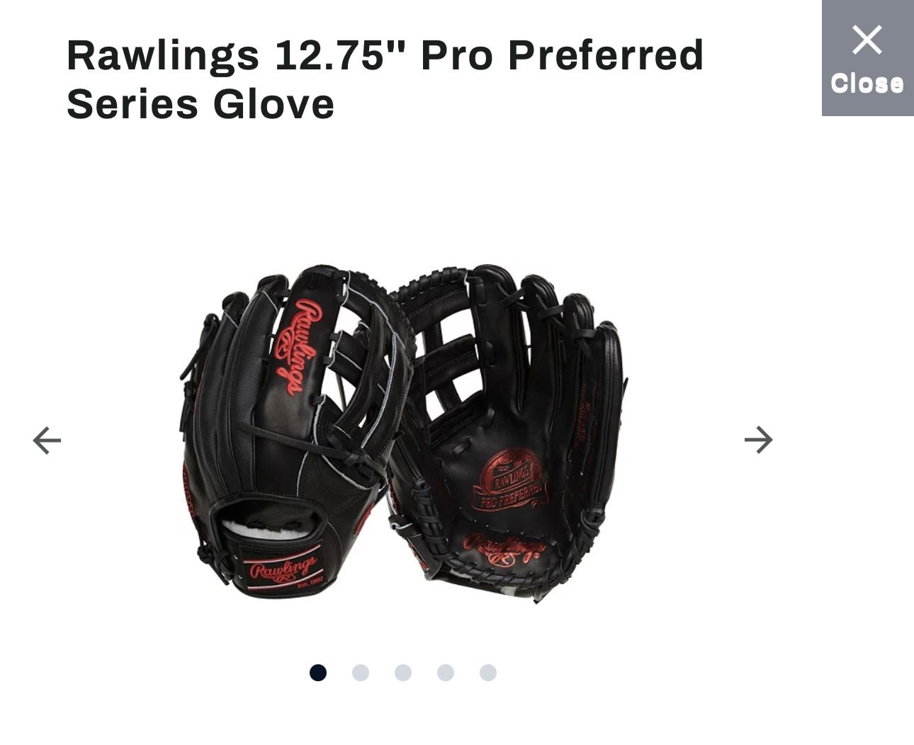 Rawlings Pro Preferred Series Glove