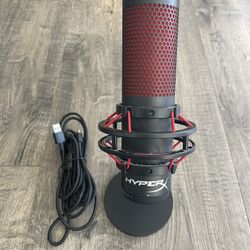 HyperX QuadCast - USB Condenser Gaming Microphone, for PC, PS4, PS5 and Mac, Anti-Vibration Shock Moun