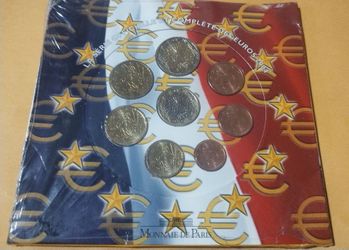 2004 FRANCE The Official Brilliant Uncirculated SEALED Euro Coin Set. 2008 2 Euro . 2005 EMISION NACIONAL DEL EURO