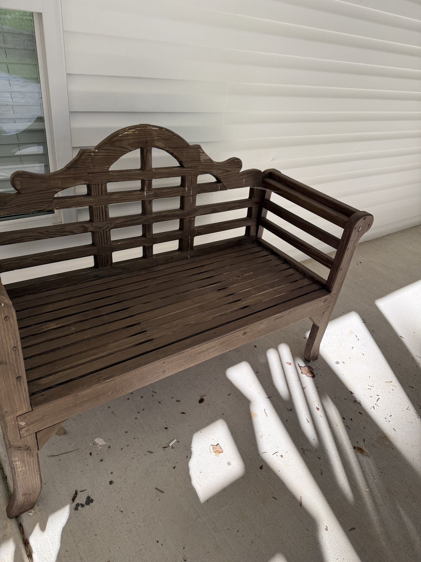 Gorgeous wooden bench