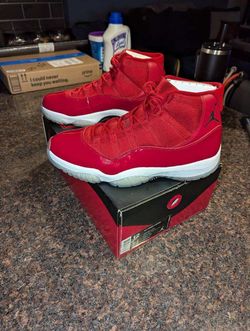 NIKE AIR JORDAN 11 XI RETRO WIN LIKE 96 CHICAGO GYM RED 378037-623, Sz 12